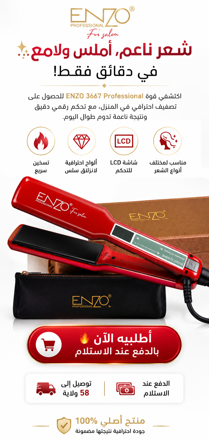 Lisseur Professionnel ENZO 3667